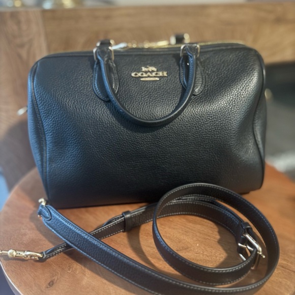 Coach Large Rowan Satchel Black - Picture 1 of 4
